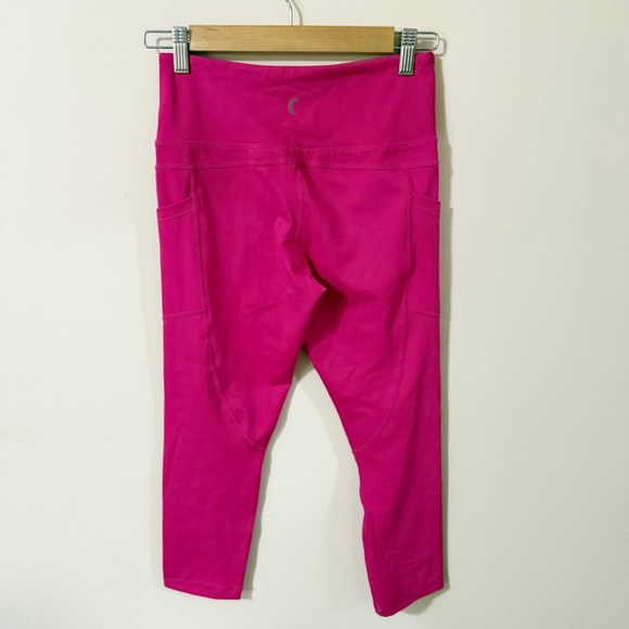 Zyia Womens Pink Capri Leggings Size 6 Running Athletic Gym Yoga Pockets - Picture 2 of 7